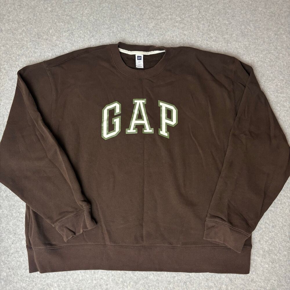 TWO Gap Unisex Brown and Red Crewneck Sweatshirts Pullover Size XXL